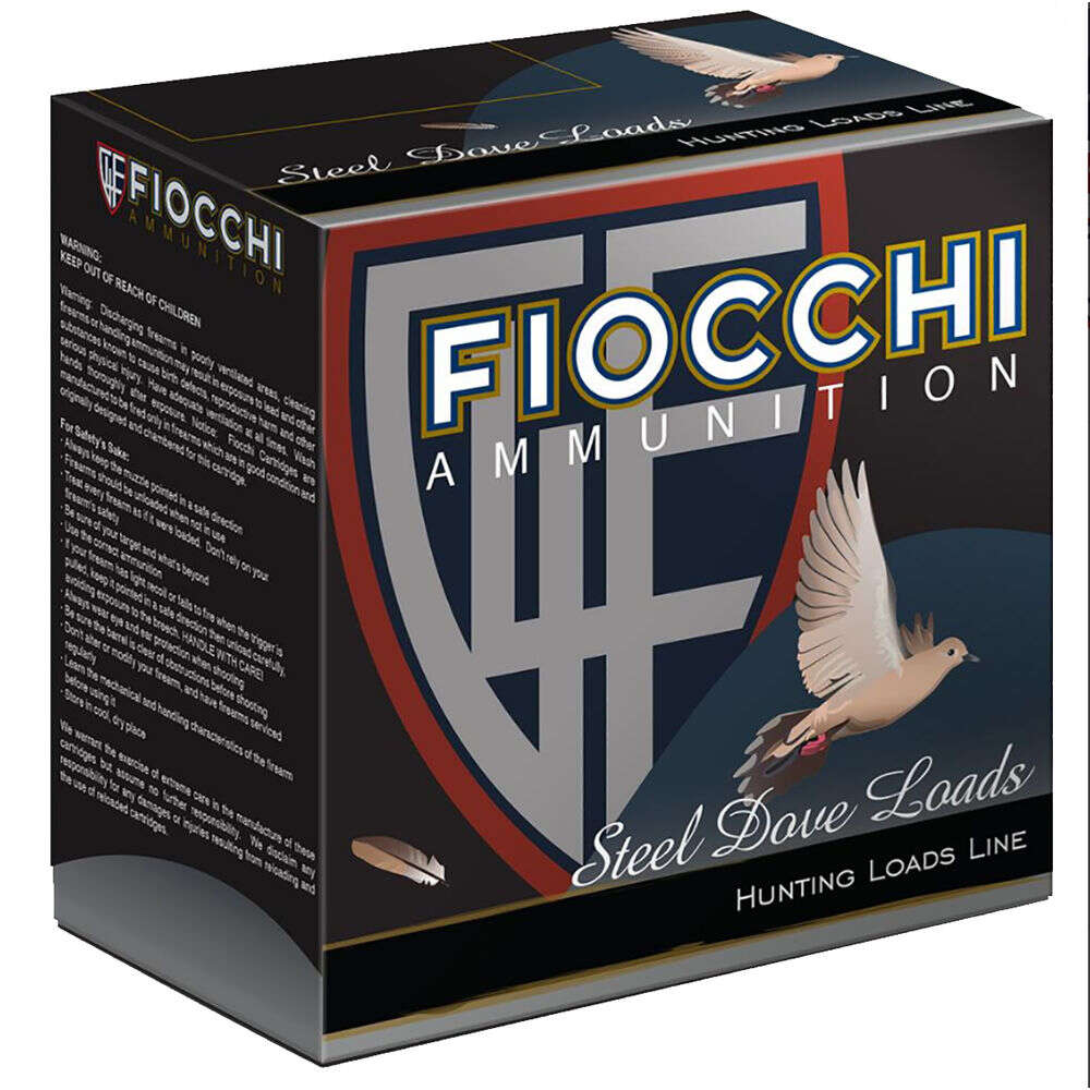 Ammunition Fiocchi Ammunition Ready Series 12Gauge2.75" DOVE & QUAIL STEEL 12ga 2 3/4" 1oz #7 1200fps 25RD